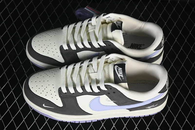 All categories Nk SB Dunk Series Nk SB Dunk Low High-end customized low-top sneakers Nike SB Dunk Low White Purple Gray High-end customized low-top casual sneakers YF9511-922